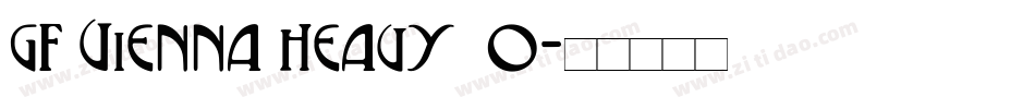 GF Vienna heavy_0字体转换